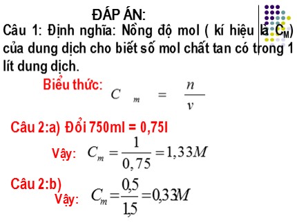 Bài giảng Hóa học 8 - Bài 43: Pha chế dung dịch