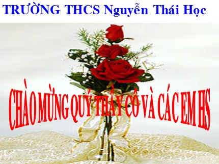 Bài giảng Hóa học 8 - Tiết 27: Chuyển đổi giữa khối lượng, thể tích và lượng chất - Trường THCS Nguyễn Thái Học