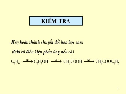 Bài giảng Hóa học 9 - Tiết 61: Glucozơ