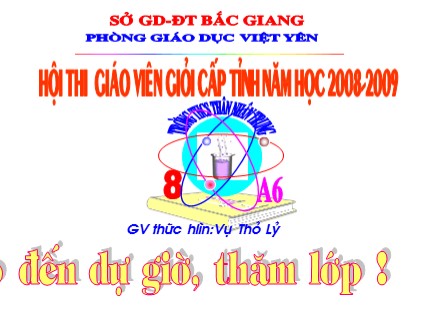 Bài giảng Hóa học Khối 8 - Tiết 26: Mol