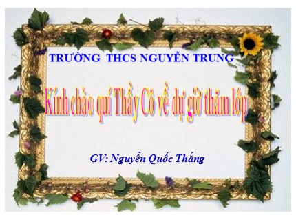 Bài giảng Hóa học Lớp 8 - Bài 19: Chuyển đổi giữa khối luợng, thể tích và lượng chất - Nguyễn Quốc Thắng