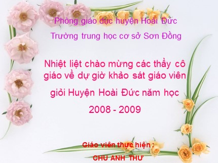 Bài giảng Hóa học Lớp 8 - Bài 36: Nước (Tiếp) - Chu Anh Thư