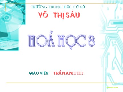 Bài giảng Hóa học Lớp 8 - Bài 36: Nước (Tiết 2) - Trần Anh Thi