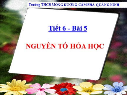 Bài giảng Hóa học Lớp 8 - Bài 5: Nguyên tố hóa học - Trường THCS Mông Dương