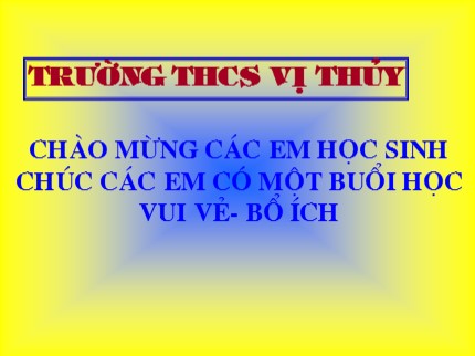 Bài giảng Hóa học Lớp 8 - Bài 9: Công thức hoá học - Trường THCS Vị Thủy