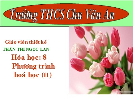 Bài giảng Hóa học Lớp 8 - Bài: Phương trình hoá học (Tiếp theo) - Thân Thị Ngọc Lan