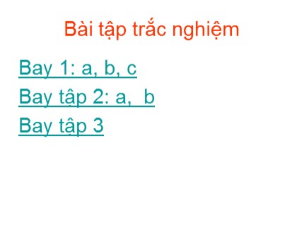 Bài giảng Hóa học Lớp 8 - Bài tập trắc nghiệm phần Oxit và Axit