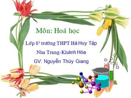 Bài giảng Hóa học Lớp 8 - Tiết 29: Tỉ khối chất khí - Nguyễn Thùy Giang