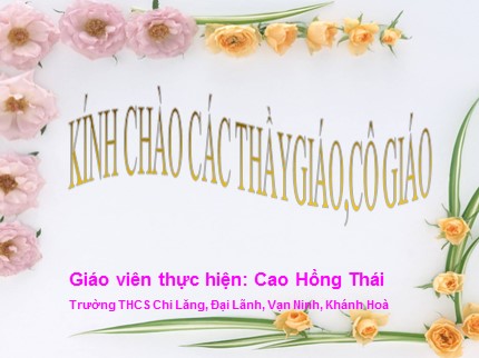 Bài giảng Hóa học Lớp 8 - Tiết 54: Nước (Tiếp theo) - Cao Hồng Thái