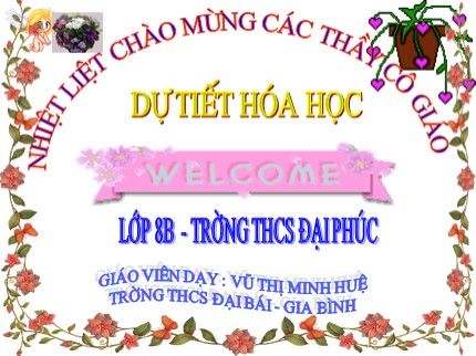 Bài giảng Hóa học Lớp 8 - Tiết 54: Nước - Vũ Thị Minh Huệ