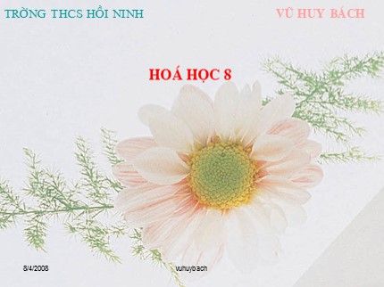 Bài giảng Hóa học Lớp 8 - Tiết 56: Axit – Bazơ - Muối - Vũ Huy Bách