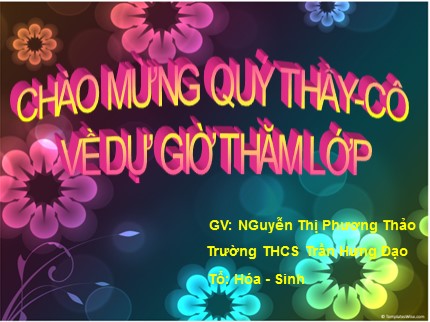 Bài giảng Hóa học Lớp 8 - Tiết 66: Nồng độ dung dịch (Tiếp theo) - Nguyễn Thị Phương Thảo