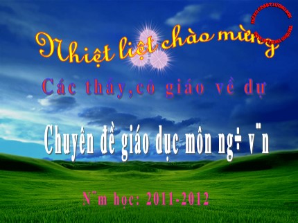 Bài giảng Chuyên đề Một số nét văn hoá dân tộc Mường áp dụng trong dạy học phần Ngữ văn địa phương