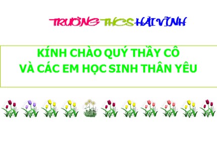 Bài giảng Công nghệ Lớp 9 - Bài 10: Thực hành Lắp mạch điện một công tắc ba cực điều khiển hai đèn - Trường THCS Hải Vĩnh