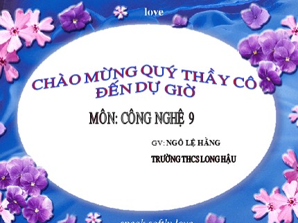 Bài giảng Công nghệ Lớp 9 - Bài 11: Lắp đặt dây dẫn của mạng điện trong nhà - Ngô Lệ Hằng