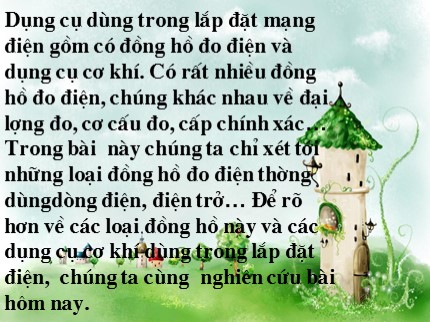 Bài giảng Công nghệ Lớp 9 - Bài 3: Dụng cụ dùng trong lắp đặt mạch điện (2 tiết)