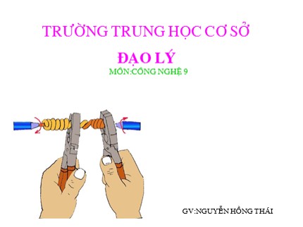 Bài giảng Công nghệ Lớp 9 - Bài 6: Thực hành lắp mạch điện bảng điện - Nguyễn Hồng Thái