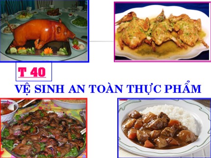 Bài giảng Công nghệ Lớp 9 - Tiết 40: Vệ sinh an toàn thực phẩm