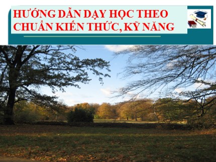 Bài giảng Hướng dẫn dạy học theo chuẩn kiến thức, kỹ năng