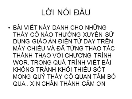 Bài giảng Hướng dẫn làm giáo án điện tử - Trịnh Kim Tuyến