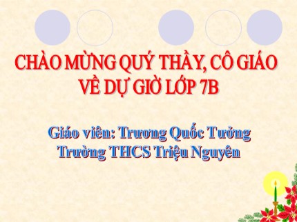 Bài giảng Tin học Khối 7 - Bài 9: Trình bày dữ liệu bằng biểu đồ (Tiết 2) - Trương Quốc Tưởng