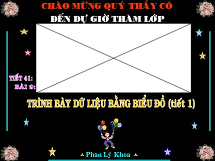 Bài giảng Tin học Lớp 7 - Tiết 41: Trình bày dữ liệu bằng biểu đồ (Tiết 1) - Phan Lý Khoa