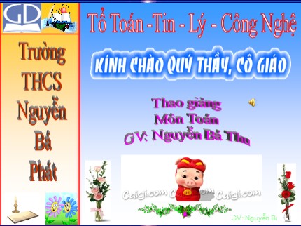 Bài giảng Hình học 7 - Tiết 22: Trường hợp bằng nhau thứ nhất của tam giác cạnh - cạnh - cạnh (c.c.c) - Nguyễn Bá Thu