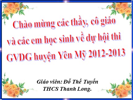 Bài giảng Hóa học 8 - Bài 22: Tính theo phương trình hóa học - Đỗ Thế Tuyển