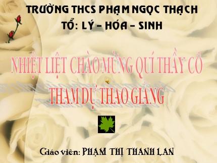 Bài giảng Hóa học 8 - Bài 32: Phản ứng oxi hóa - khử - Phạm Thị Thanh Lan