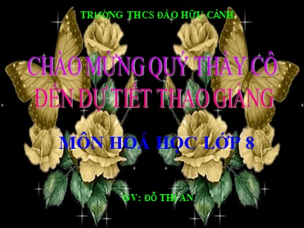 Bài giảng Hóa học 8 - Tiết 20: Bài thực hành 3 - Dấu hiệu của hiện tượng và phản ứng hóa học