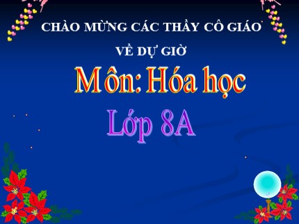 Bài giảng Hóa học 8 - Tiết 23: Phương trình hóa học (Tiếp)