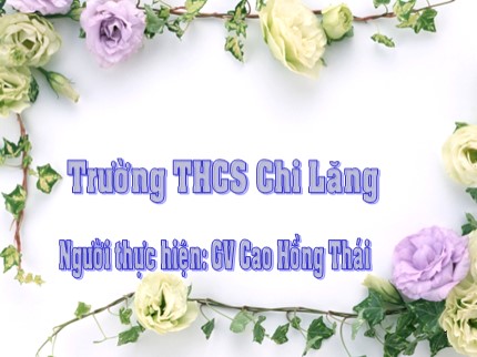 Bài giảng Hóa học 8 - Tiết 53: Nước - Cao Hoàng Thái