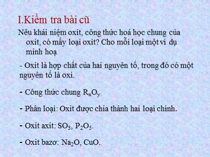 Bài giảng Hóa học 8 - Tiết 56: Axit - Bazơ - Muối