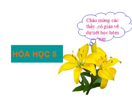 Bài giảng Hóa học Khối 8 - Tiết 19: Phản ứng hóa học (Tiếp)