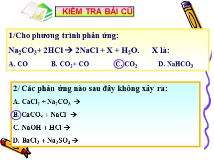 Bài giảng Hóa học Lớp 8 - Bài 12: Mối quan hệ giữa các loại hợp chất vô cơ