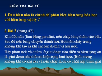 Bài giảng Hóa học Lớp 8 - Bài 13: Phản ứng hoá học (Bản chuẩn)