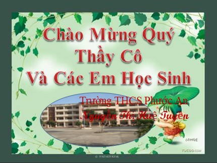 Bài giảng Hóa học Lớp 8 - Bài 13: Phản ứng hóa học