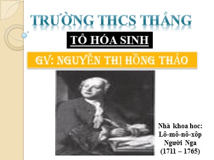 Bài giảng Hóa học Lớp 8 - Bài 36: Nước (Tiếp theo) - Nguyễn Thị Hồng Thảo