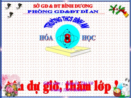 Bài giảng Hóa học Lớp 8 - Bài luyện tập 5 - Trường THCS Bình An