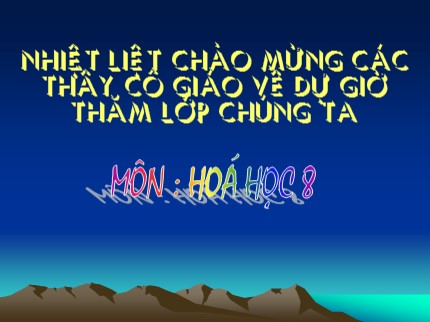 Bài giảng Hóa học Lớp 8 - Bài: Tính chất của oxi