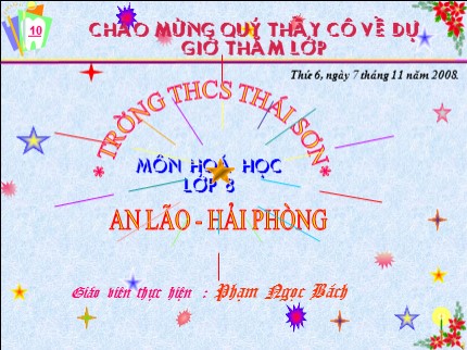 Bài giảng Hóa học Lớp 8 - Tiết 18: Phản ứng hoá học - Phạm Ngọc Bách