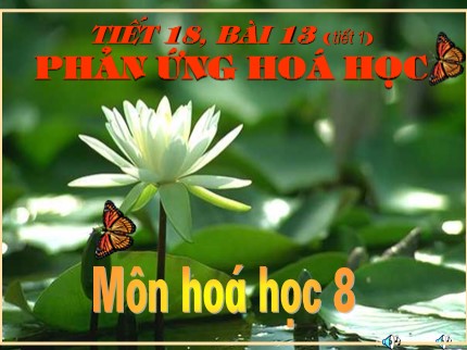 Bài giảng Hóa học Lớp 8 - Tiết 18: Phản ứng hóa học (Tiết 1)