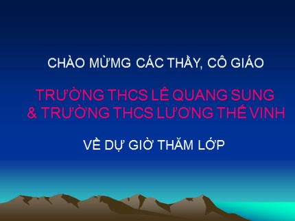 Bài giảng Hóa học Lớp 8 - Tiết 28: Chuyển đổi giữa khối lượng, thể tích và lượng chất (Tiếp theo) - Trường THCS Lê Quang Sung