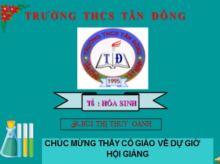 Bài giảng Hóa học Lớp 8 - Tiết 41: Điều chế khí oxi - Phản ứng phân hủy - Bùi Thị Thuý Oanh