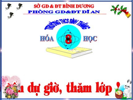 Bài giảng Hóa học Lớp 8 - Tiết 49: Tính chất - Ứng dung của hidro (Tiếp theo)