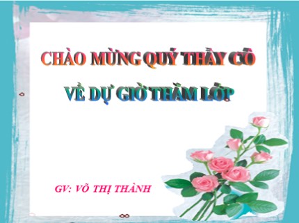 Bài giảng Hóa học Lớp 8 - Tiết 54: Nước - Võ Thị Thành