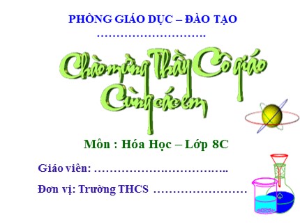 Bài giảng Hóa học Lớp 8 - Tiết 60: Dung dịch