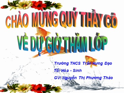 Bài giảng Hóa học Lớp 8 - Tiết 65: Nồng độ dung dịch (Tiết 1) - Nguyễn Thị Phương Thảo