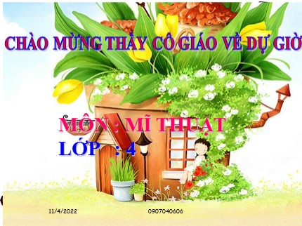 Bài giảng Mĩ thuật Lớp 4 - Bài 29: Vẽ tranh Đề tài An toàn giao thông