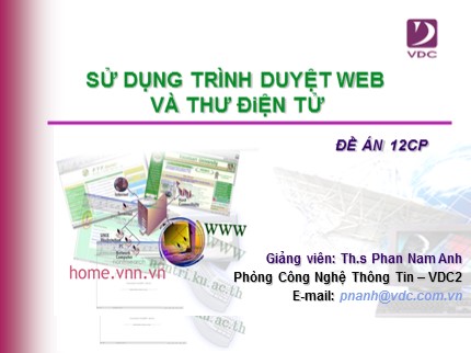 Bài giảng Sử dụng trình duyệt web và thư điện tử - Phan Nam Anh